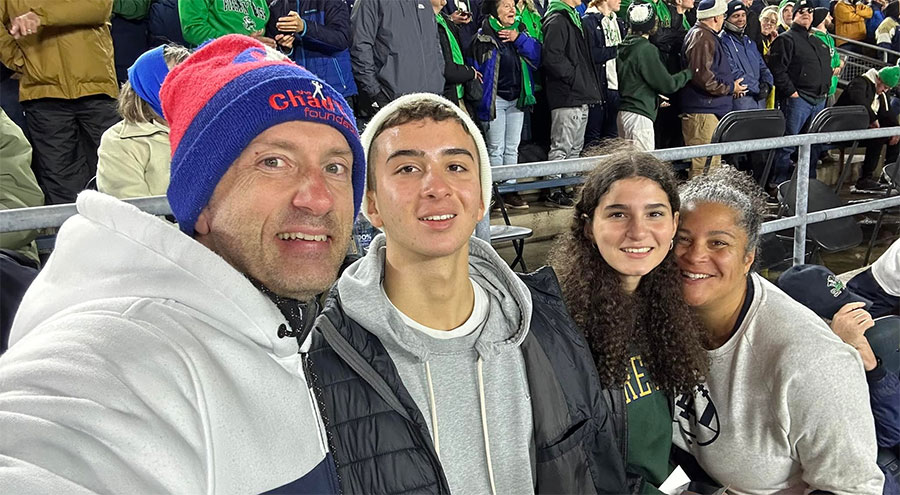 Felicia Brabec with her family